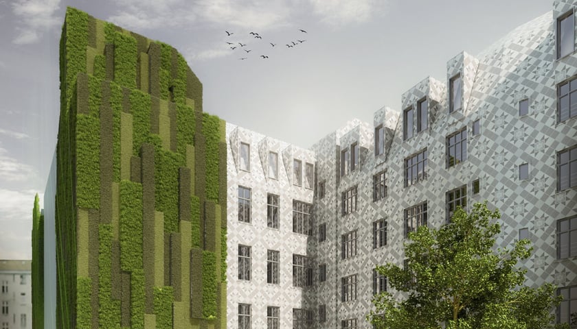 Na zdjęciu: Projekt wykonany dla poprzedniego inwestora, kt&oacute;ry planował swtorzyć w tym miejscu projekt pod nazwą Stawowa City