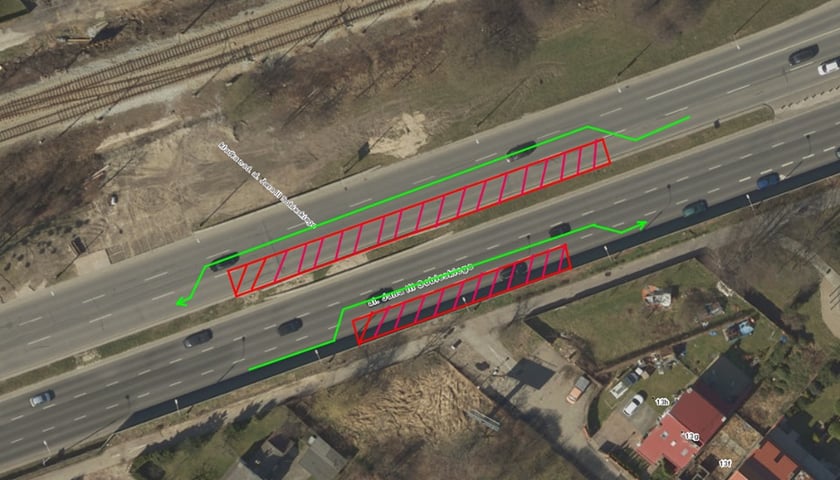 Nowa kładka nad al. Jana III Sobieskiego