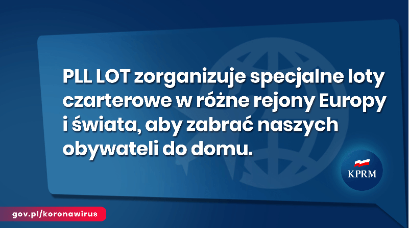 LOT pomoże w powrocie do kraju