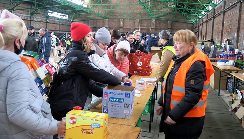 Pomoc dla uchodźców z Ukrainy we wrocławskiej Czasoprzestrzeni