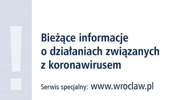 Działania Wrocławia związane z koronawirusem [RAPORT 26 MARCA]