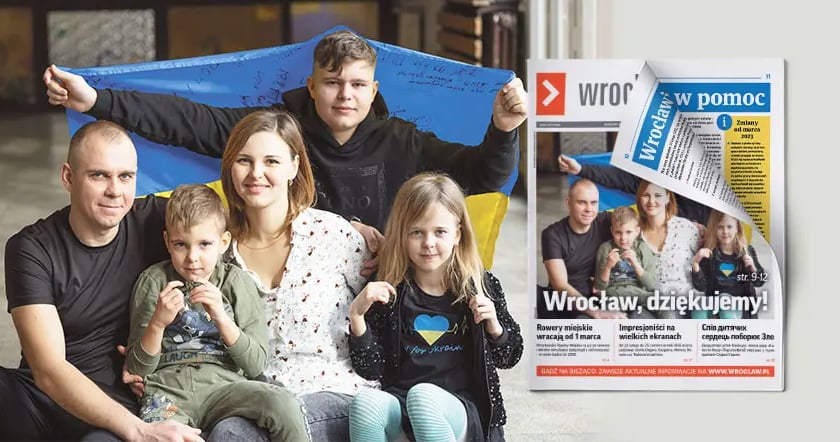 Rodzina Diachkov z Ukrainy, która przyjechała do Wrocławia