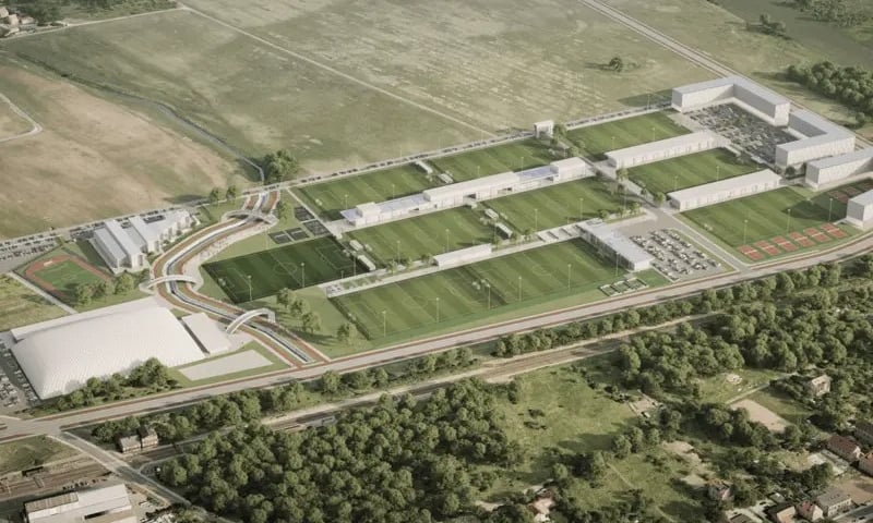 Wizualizacja Wrocławskiego Centrum Sportu na Żernikach