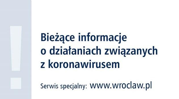  Koronawirus: działania Wrocławia [RAPORT 12 KWIETNIA] 