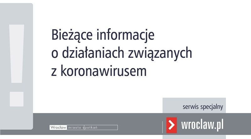 Koronawirus: działania Wrocławia [RAPORT 16 KWIETNIA] 