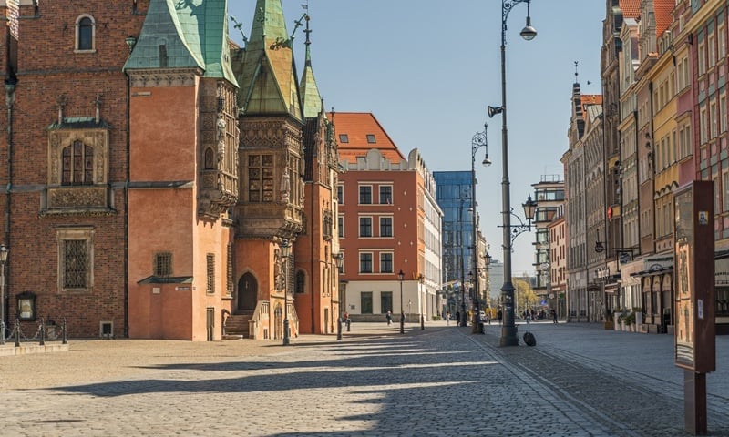 Wrocławski Rynek w okresie epidemii koronawirusa