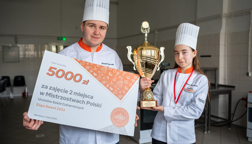 Milena Grudzińska i Dominik Czyczerski, uczniowie ZSZ nr 5 we Wrocławiu