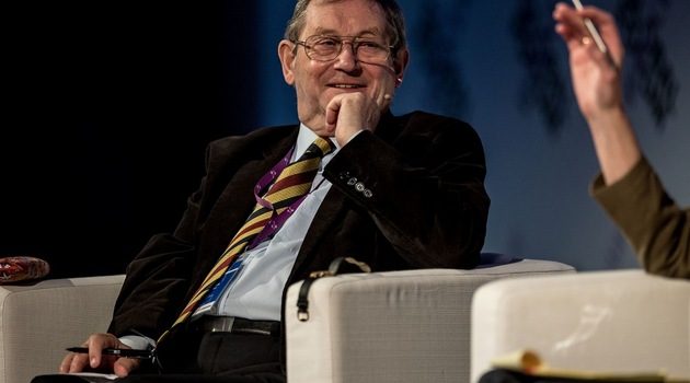Profesor Norman Davies podczas Wrocław Global Forum w 2013 roku