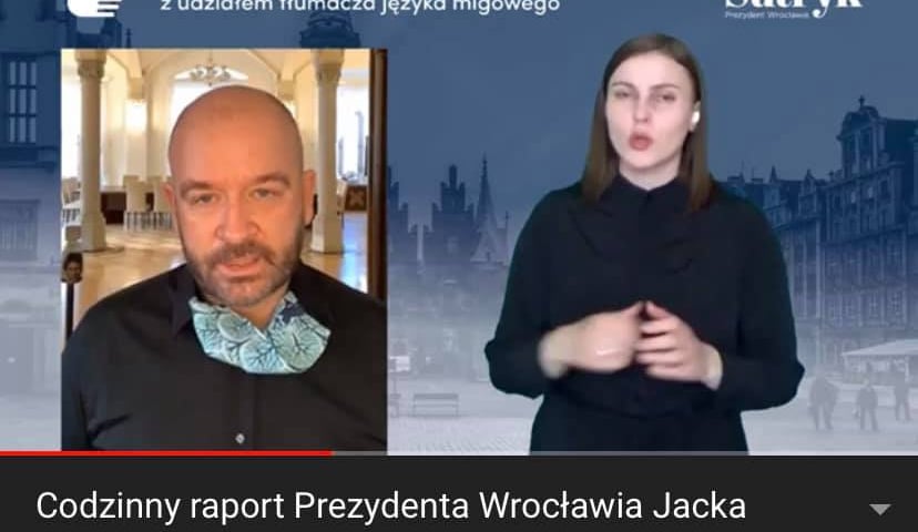Raporty prezydenta Wrocławia również w języku migowym 