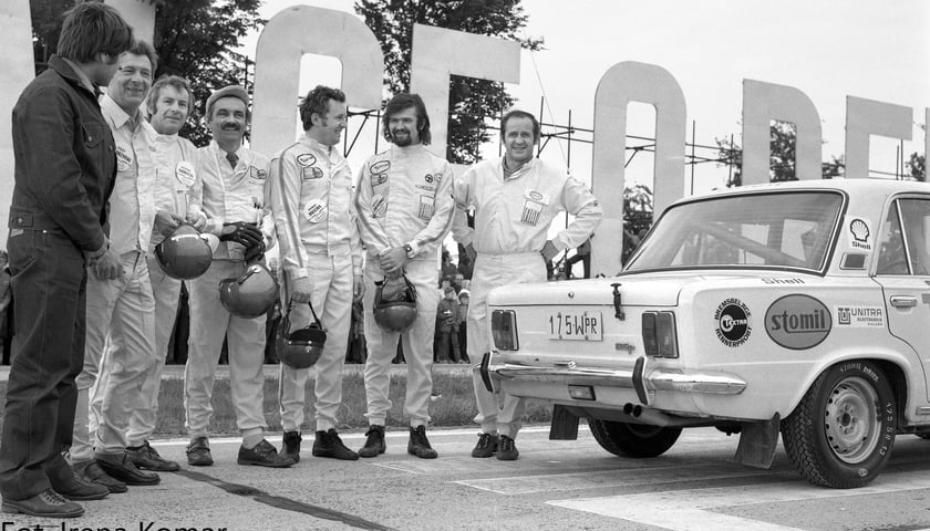 Rok 1973, Rekord Fiata - polscy kierowcy, którzy trzykrotnie pobili światowy rekord prędkości na A4 pod Wrocławiem (7 mężczyzn i Fiat 125p)