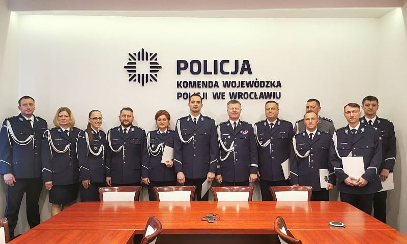 Nowi kierownicy w Dolnośląskiej Policji 