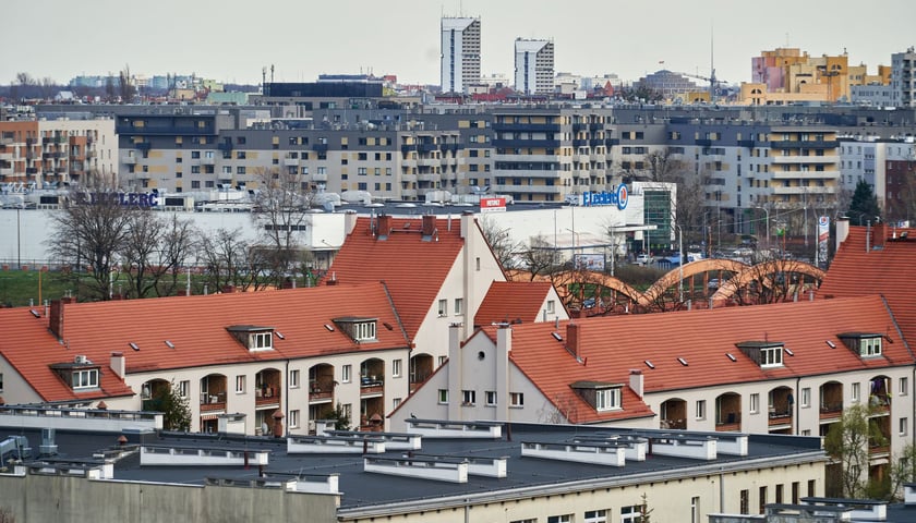 Panorama wrocławskiej Różanki