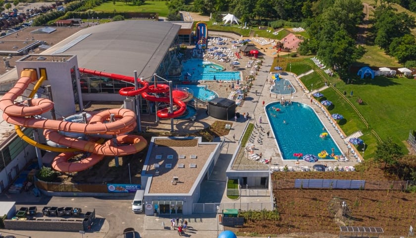 Aquapark z lotu ptaka