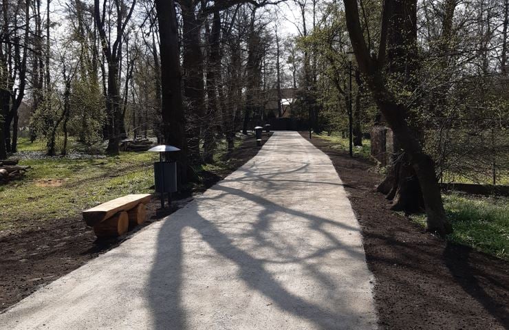 widok na ścieżkę po remoncie