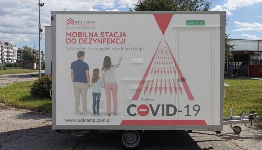 Mobilna stacja do dezynfekcji na Wittigowie