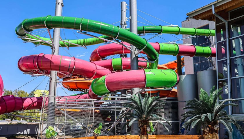 Dwie nowe zjeżdżalnie w Aquapark Wrocław przy ul. Borowskiej
