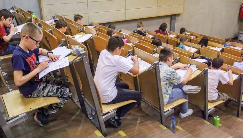 <p>Uczestnicy Mistrzostw w Grach Matematycznych i Logicznych podczas poprzedniej edycji konkursu</p>