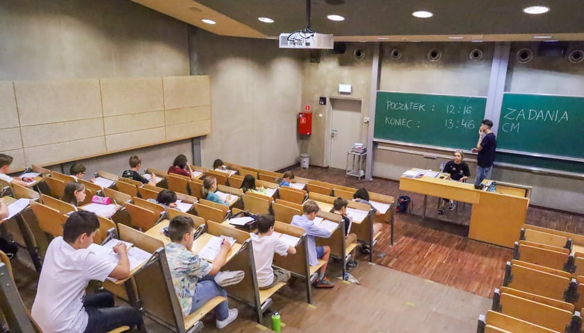 <p>Uczestnicy Mistrzostw w Grach Matematycznych i Logicznych podczas poprzedniej edycji konkursu</p>