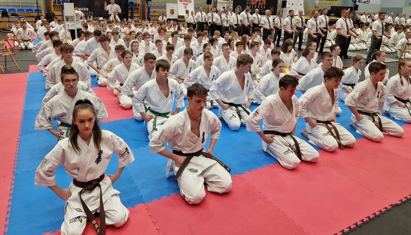 Zawody karate kyokushin. Zdjęcie ilustracyjne