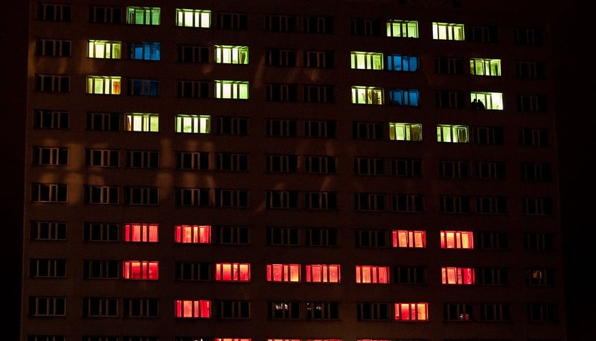 Pokaz projektu P.I.W.O. na osiedlu akademickim Wittigowo we Wrocławiu