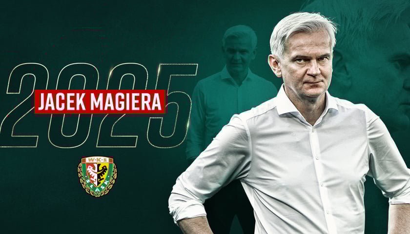 Jacek Magiera, trener WKS-u Śląsk Wrocław