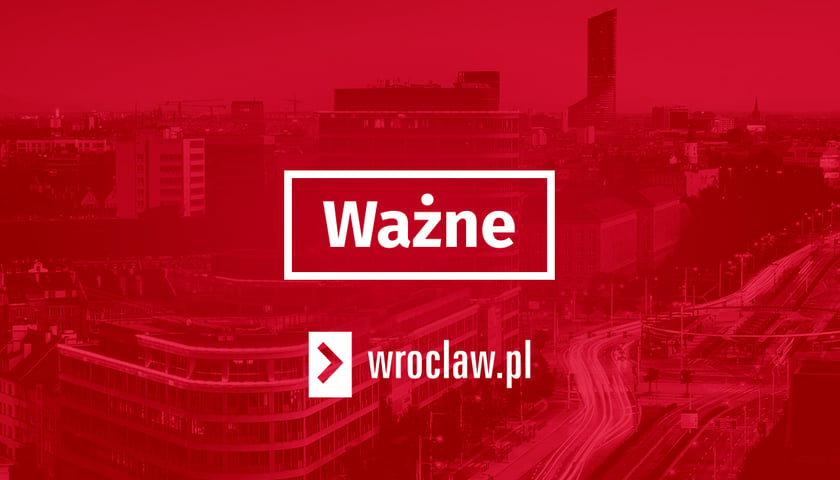 Napis ważne w tle panorama Wrocławia 
