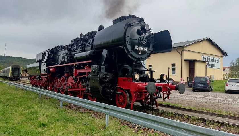 Zabytkowa lokomotywa w niemieckim Löbau