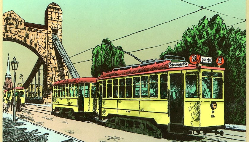 <p>Dawne elektryczne tramwaje we Wrocławiu</p>