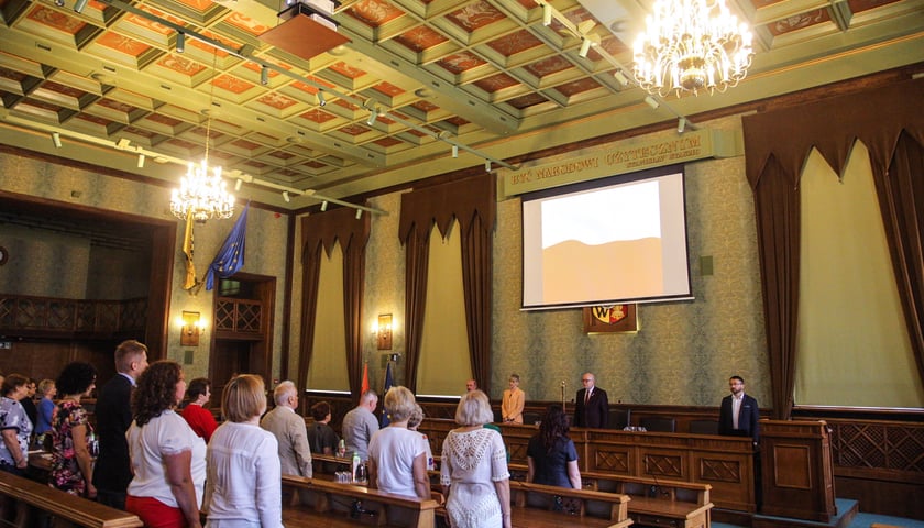 Obchody Dnia Ławnika w Sali Sesyjnej Rady Miejskiej Wrocławia w Sukiennicach