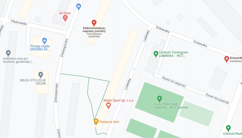 Podwórko na Szczepinie - w kwartale ulic Zachodnia, Zielonogórska, Ścinawska i Lubińska