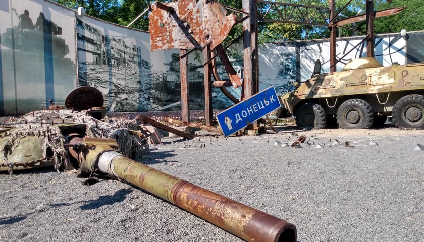Ukraina, rok 2023.  Zniszczony rosyjski sprzęt