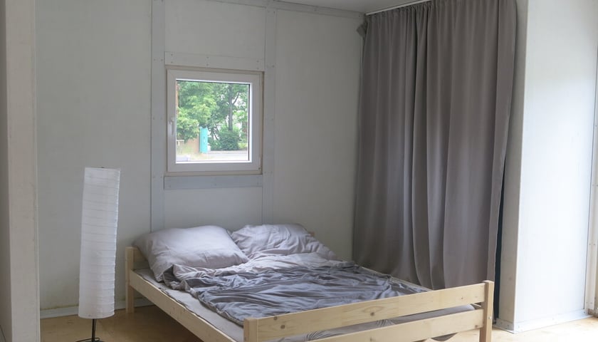<p>Wnętrze ptrototypu domu pomocowego na terenie Czasoprzestrzeni</p>