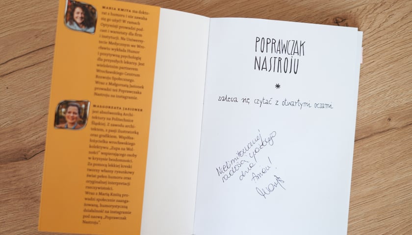 <p>Ksiązka pt. Poprawczak nastroju autorstwa Marii Kmity, z illustracjami Małgorzaty Jasionek</p>