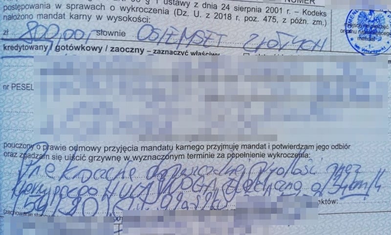 Mandat za przekroczenie prędkości na hulajnodze elektrycznej