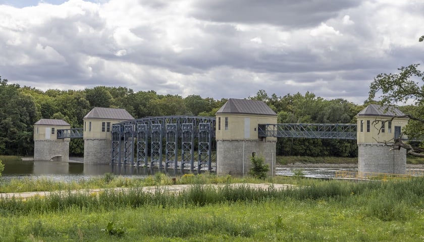 Jaz Rędziński po remoncie, sierpień 2023