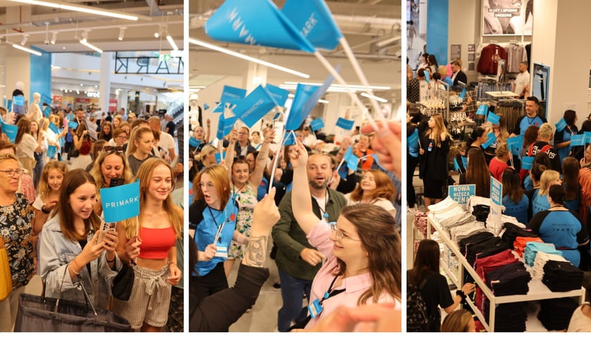 Kobiety i mężczyźni na otwarciu sklepu Primark w Magnolii