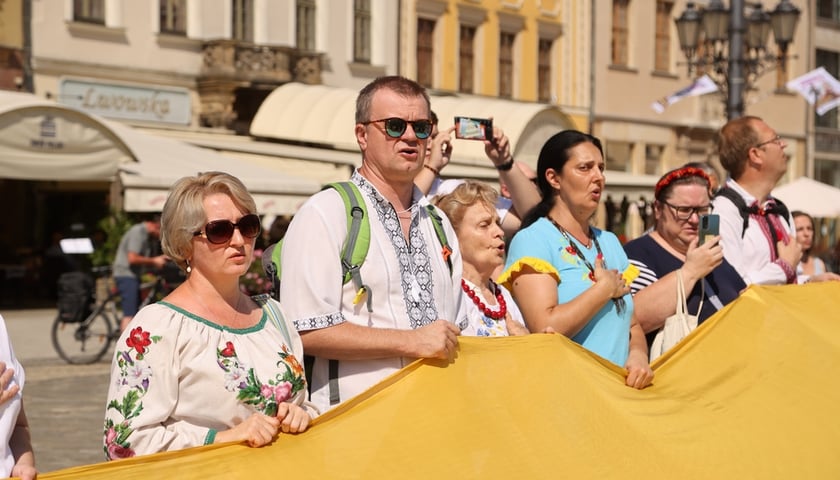 Marsz Solidarności i Wolności z okazji Dnia Niepodległości Ukrainy