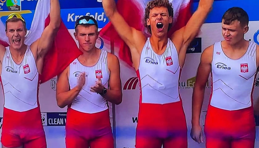 Złota czwórka w składzie: Igor Czekanowicz, Michał Rańda, Jakub Woźniak i Bartosz Bartkowski