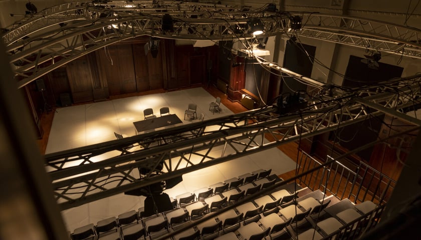 <p>Sala w Instytucie im. J. Grotowskiego (Na Grobli)</p>