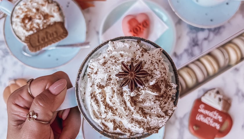 Dyniowa latte w Blossome Cafe