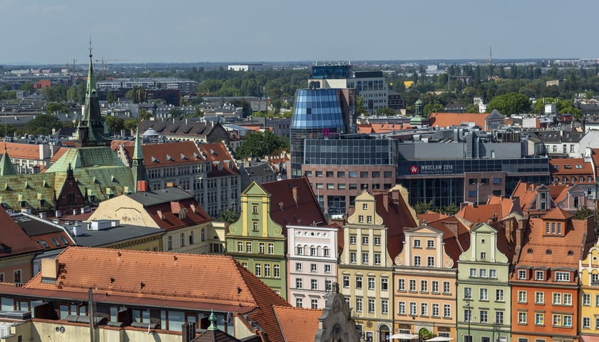 Panorama Starego Miasta we Wrocławiu, zdjęcie ilustracyjne