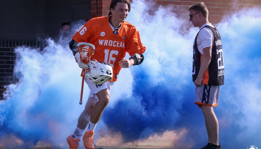 Kosynierzy Wrocław podczas treningów, meczów w lacrosse