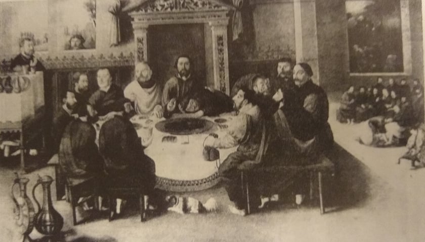 Obraz „Ostatnia Wieczerza” z wrocławskimi patrycjuszami w roli uczestników ewangelicznej sceny. Zaginiony obraz z 1537 roku.