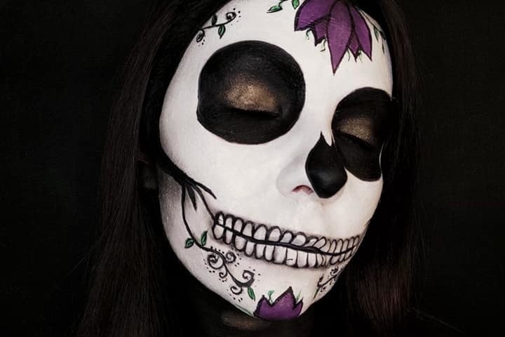 <p>Halloweenowa charakteryzacja Małgorzaty Lewandowskiej-Serkowskiej</p>