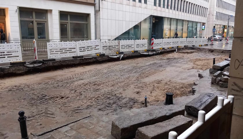 Ul. Ruska - prace po awarii wodociągowej