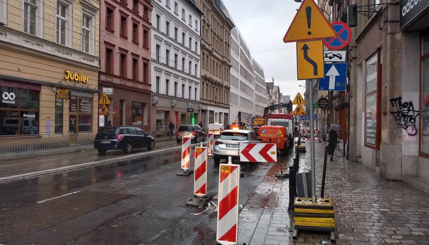 Ul. Ruska - prace po awarii wodociągowej
