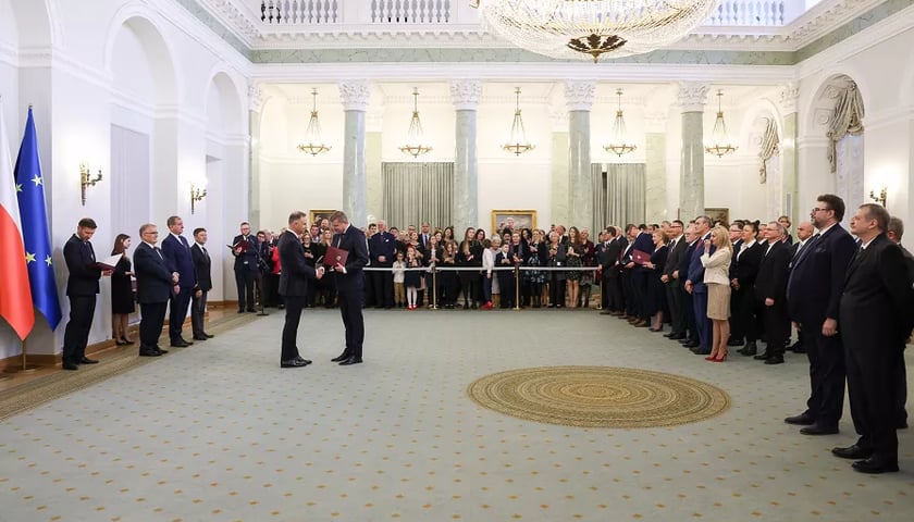 Uroczystość wręczenia nominacji profesorskich w Pałacu Prezydenckim w Warszawie