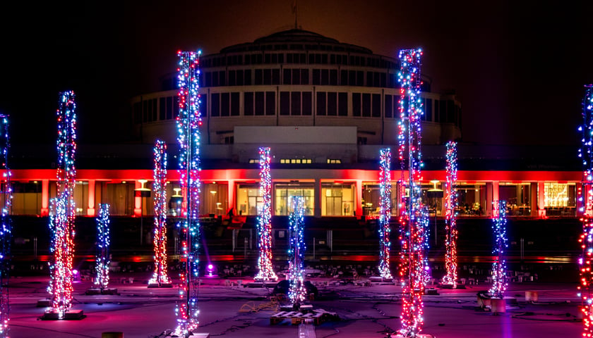 Zimowa Pergola przy Hali Stulecia we Wrocławiu