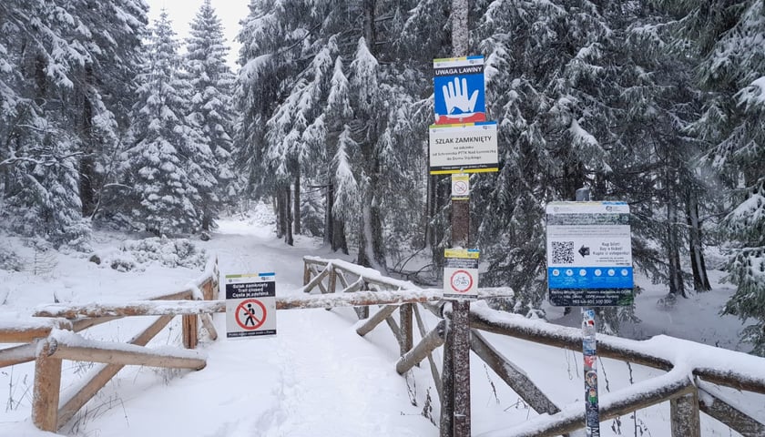 Zamknięte szlaki turystyczne w Karkonoskim Parku Narodowym