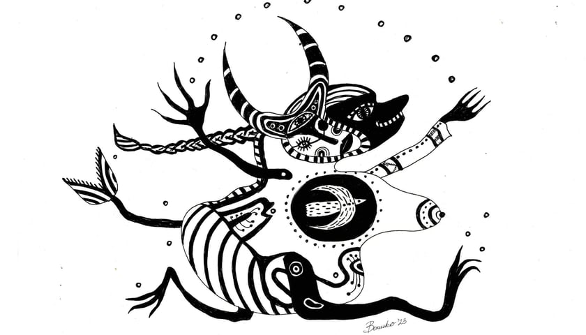 <p>Grafiki&nbsp;Liudmyly Bezusko, kt&oacute;re będzie można zobaczyć w Czasoprzestrzeni 8-16 grudnia</p>